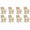 8 db összecsukható tömör akácfa kerti szék 54,5x61,5x86,5 cm