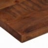 Tömör újrahasznosított fa téglalap alakú asztallap 120x70x2,5cm