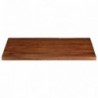 Tömör újrahasznosított fa téglalap alakú asztallap 100x80x2,5cm
