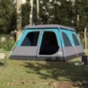 8 személyes kék kupola alakú felugró családi sátor