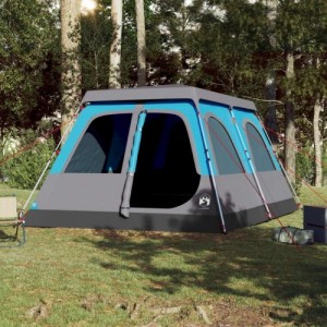 10 személyes kék kupola alakú felugró családi sátor