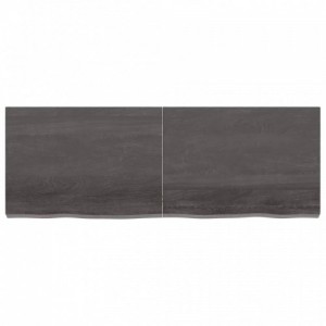 Sötétbarna kezelt tömör tölgyfa asztallap 140x50x(2-6) cm