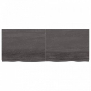 Sötétbarna kezelt tömör tölgyfa asztallap 160x60x(2-6) cm