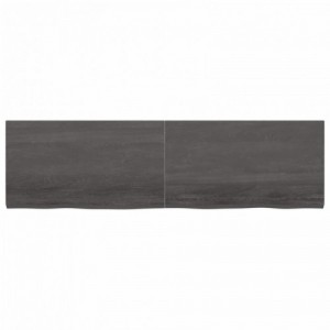 Sötétbarna kezelt tömör tölgyfa asztallap 180x50x(2-4) cm