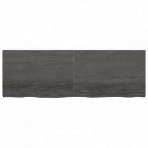 Sötétbarna kezelt tömör tölgyfa asztallap 180x60x(2-4) cm