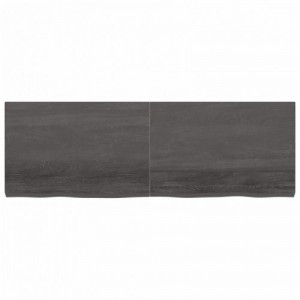 Sötétbarna kezelt tömör tölgyfa asztallap 180x60x(2-6) cm