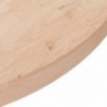 Kerek kezeletlen tömör tölgyfa asztallap Ø90 x 4 cm