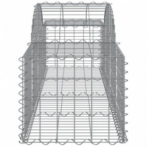 40 db íves horganyzott vas gabion kosár 200x50x40|60 cm