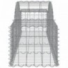 40 db íves horganyzott vas gabion kosár 200x50x40|60 cm