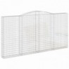 25 db íves horganyzott vas gabion kosár 400x30x200|220 cm