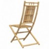 6 db összecsukható bambusz kerti szék 46 x 66 x 99 cm