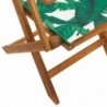 8 db zöld szövet és tömör fa összecsukható kerti szék