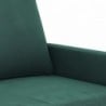 3 részes sötétzöld bársony ülőgarnitúra párnákkal