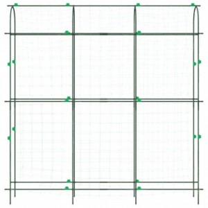 3 db U-alakú acél kerti rács kúszónövényekhez