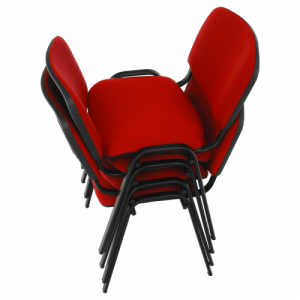 Irodai szék, piros, ISO NEW