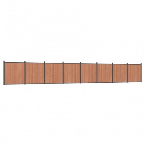 Barna WPC kerítéspanel 1391 x 186 cm