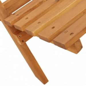 4 db antracitszürke szövet és tömör fa összecsukható kerti szék