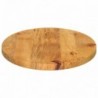 Tömör nyers mangófa ovális asztallap 140 x 60 x 3,8 cm