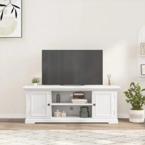 Fehér szerelt fa TV-szekrény 110 x 30 x 41 cm