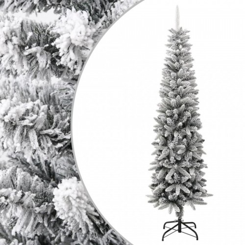 PVC és polietilén műkarácsonyfa pelyhes hóval 240 cm