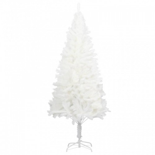 Fehér műkarácsonyfa élethű tűlevelekkel 240 cm