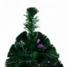 Zöld száloptikás műkarácsonyfa állvánnyal 240 cm