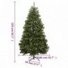 Zöld csuklópántos műkarácsonyfa állvánnyal 210 cm