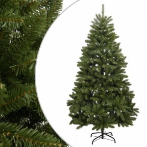 Zöld csuklópántos műkarácsonyfa állvánnyal 270 cm
