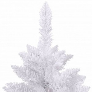 Fehér csuklópántos műkarácsonyfa állvánnyal 270 cm