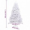 Fehér csuklópántos műkarácsonyfa állvánnyal 300 cm