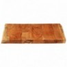 Tömör akácfa téglalap alakú asztallap 80x80x3,8 cm