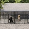 Acél kültéri kutyakennel tetővel 11,26 m²