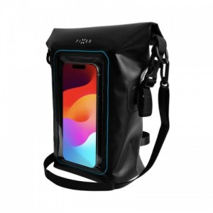 Csónaktáska FIXED Float Bag mobiltelefon zsebbel 3L, fekete