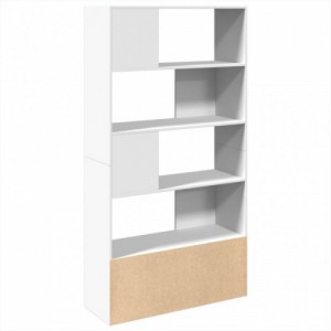 Fehér szerelt fa könyvespolc 100 x 36 x 189 cm