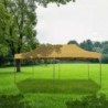 Összecsukható kerti pavilon 3x6 m bézs