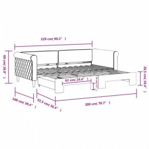 Sötétzöld kihúzható bársony heverő 90 x 200 cm