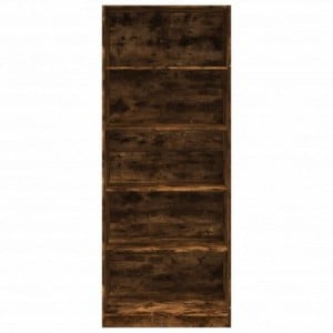 Füstös tölgy színű szerelt fa ruhásszekrény 80 x 50 x 200 cm