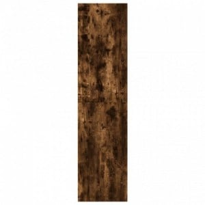 Füstös tölgy színű szerelt fa ruhásszekrény 80 x 50 x 200 cm