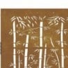 Bambuszmintás corten acél kerti kapu 85 x 75 cm