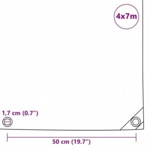 Takaróponyva 650 g|m² 4 x 7 m