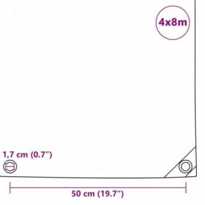 Takaróponyva 650 g|m² 4 x 8 m