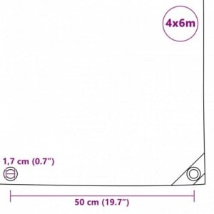 Kék takaróponyva 650 g|m² 4 x 6 m