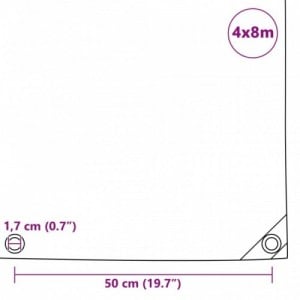 Kék takaróponyva 650 g|m² 4 x 8 m