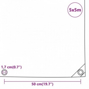 Kék ponyva 5 x 5 m 650 g|m²