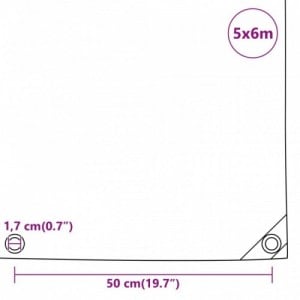 Kék ponyva 5 x 6 m 650 g|m²