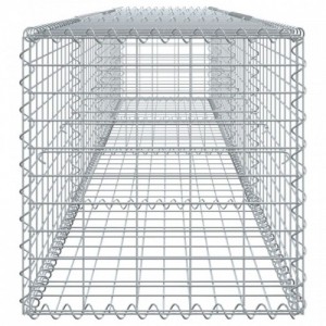 Horganyzott vas gabion kosár fedéllel 400 x 50 x 50 cm