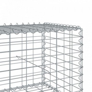 Horganyzott vas gabion kosár fedéllel 400 x 50 x 50 cm