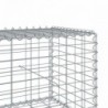 Horganyzott vas gabion kosár fedéllel 400 x 50 x 50 cm