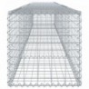 Horganyzott vas gabion kosár fedéllel 500 x 50 x 50 cm