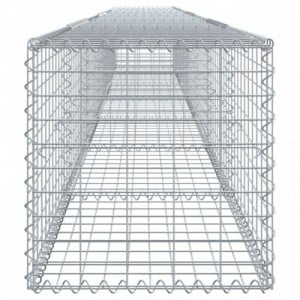 Horganyzott vas gabion kosár fedéllel 700 x 50 x 50 cm